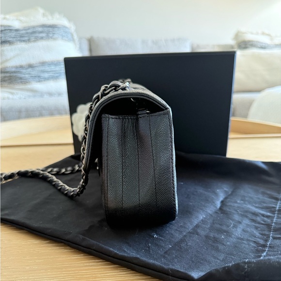 Chanel mini Rectangular in Caviar Chevron 17b iridescent - Picture 3 of 16